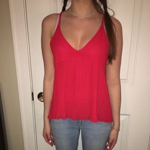 Red tank top